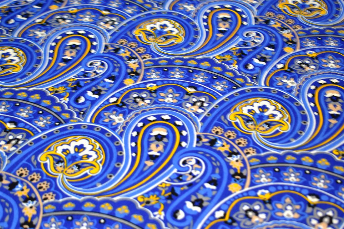 Printed Paisley 100% Viscose Fabric Material