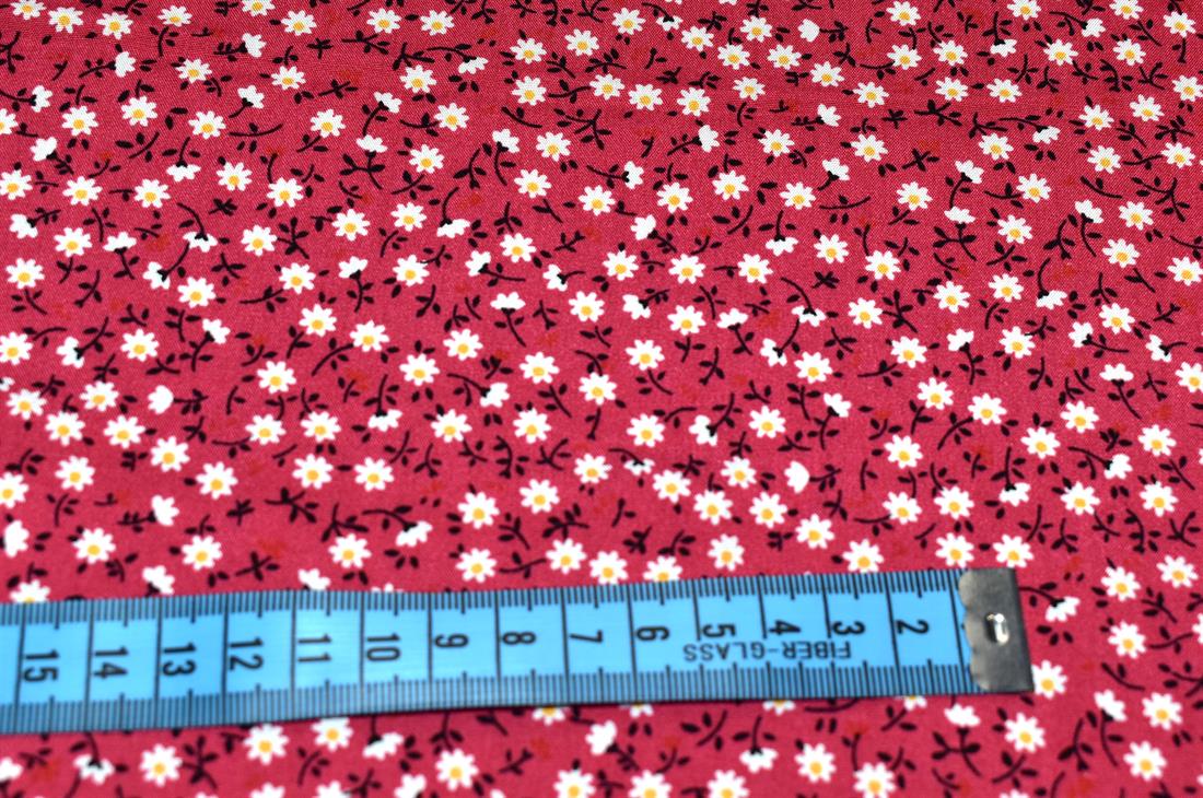 Printed Floral 100% Viscose Fabric Material