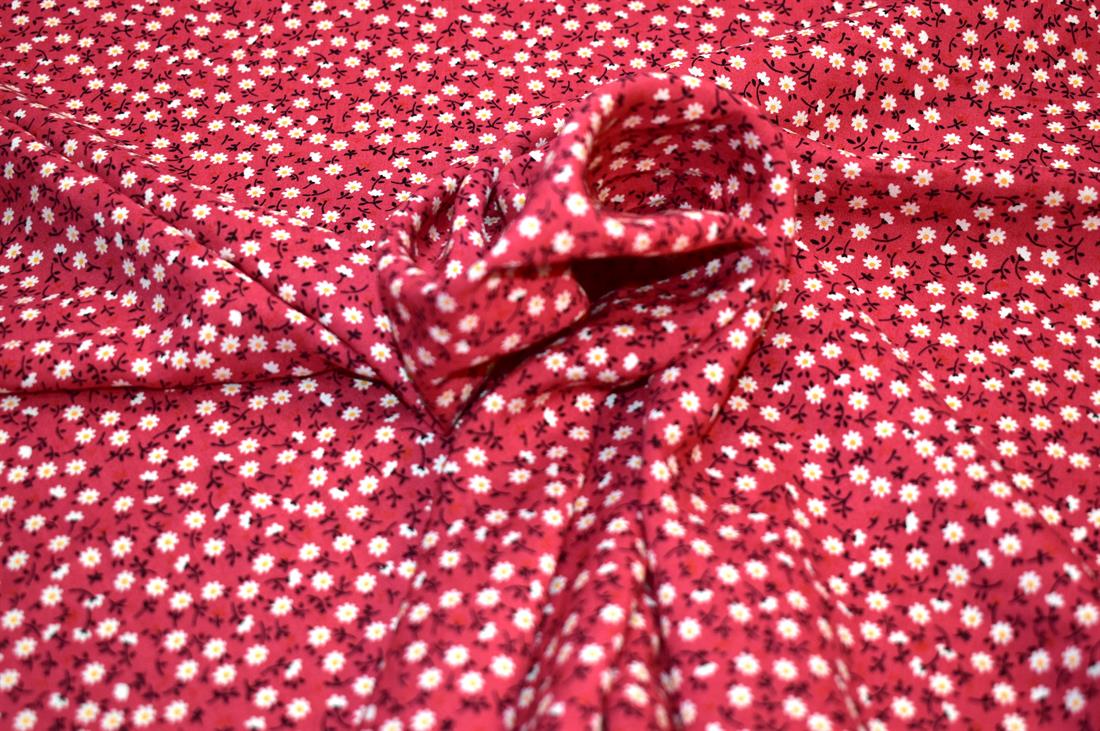 Printed Floral 100% Viscose Fabric Material