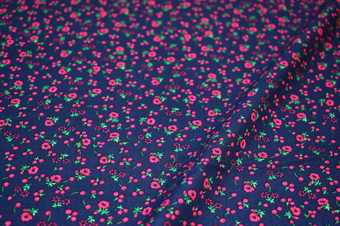 Printed Floral 100% Viscose Fabric Material