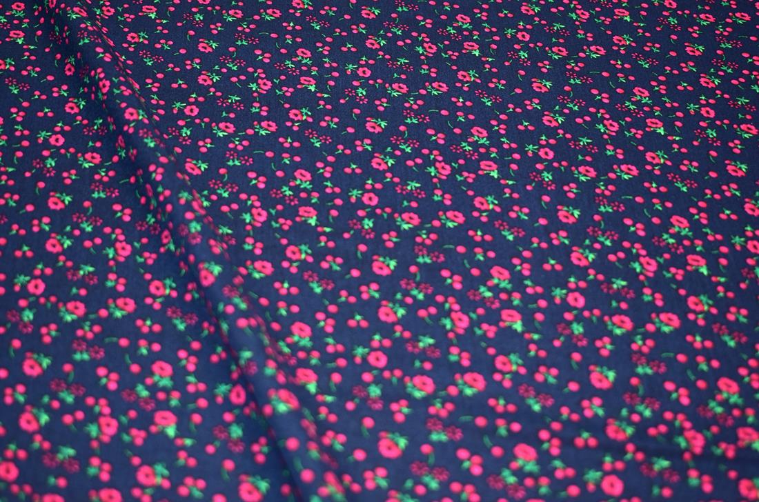 Printed Floral 100% Viscose Fabric Material