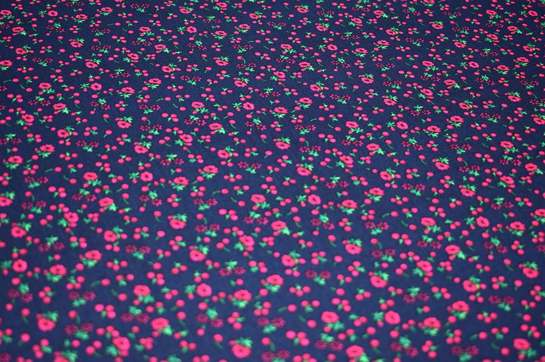 Printed Floral 100% Viscose Fabric Material