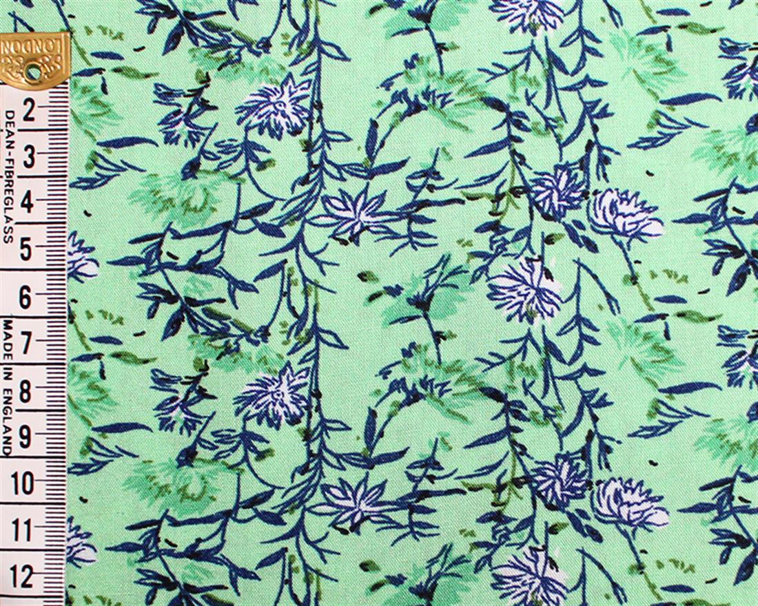 Floral Vine Viscose Printed Fabric