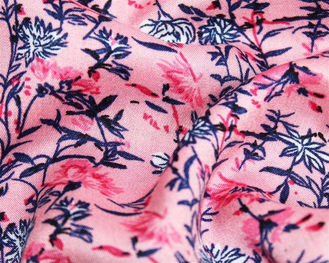 Floral Vine Viscose Printed Fabric