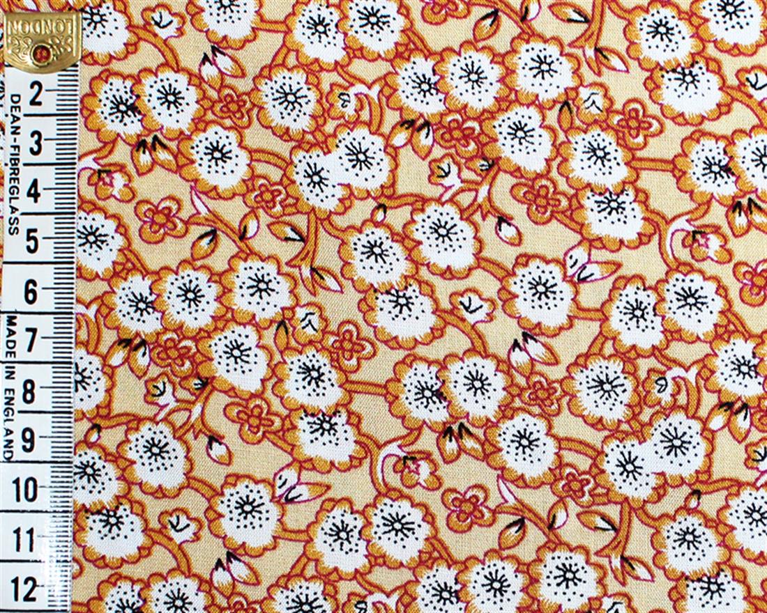 Floral Detail Viscose Printed Fabric