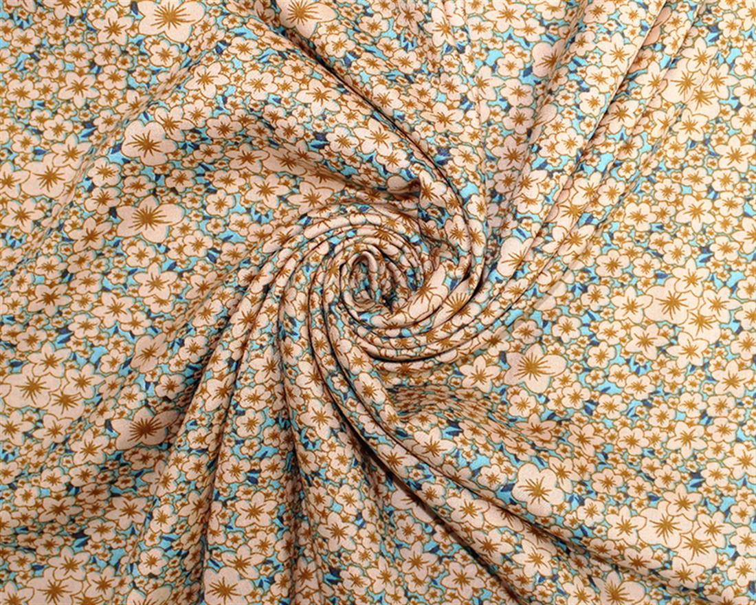 Tropical Detail Viscose Printed Fabric