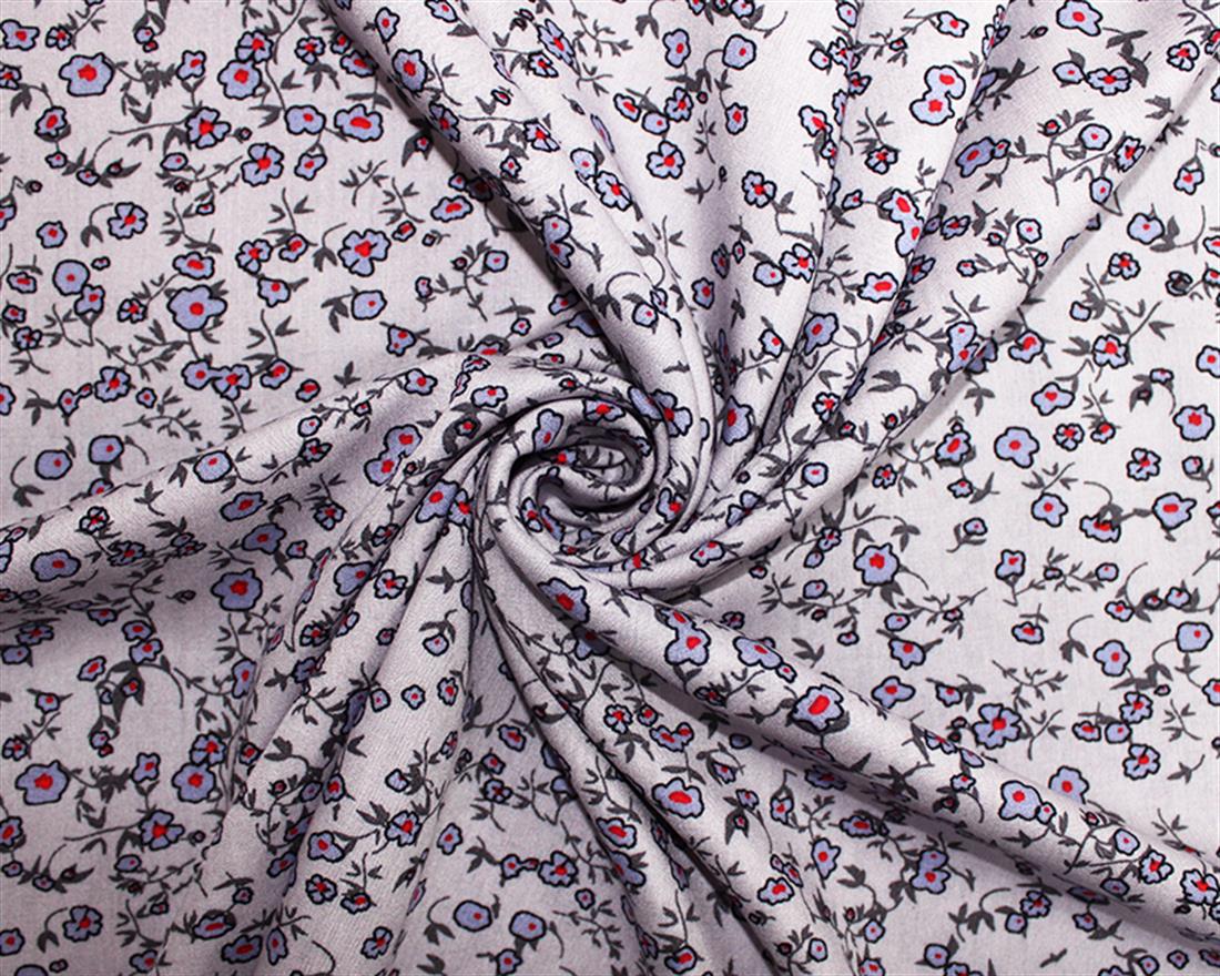 Floral Egg Viscose Printed Fabric