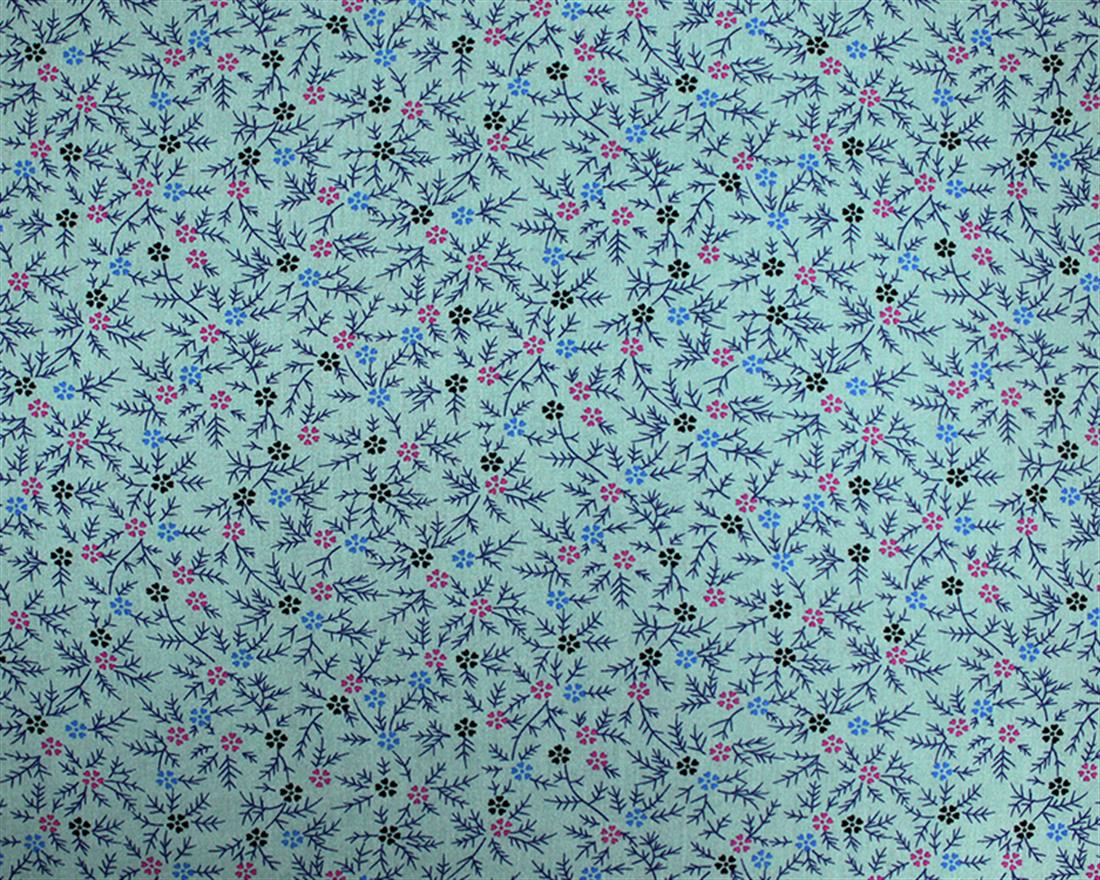 Fine Stalks Viscose Printed Fabric