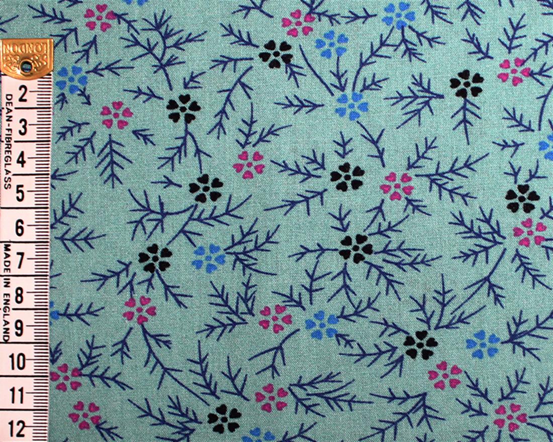 Fine Stalks Viscose Printed Fabric