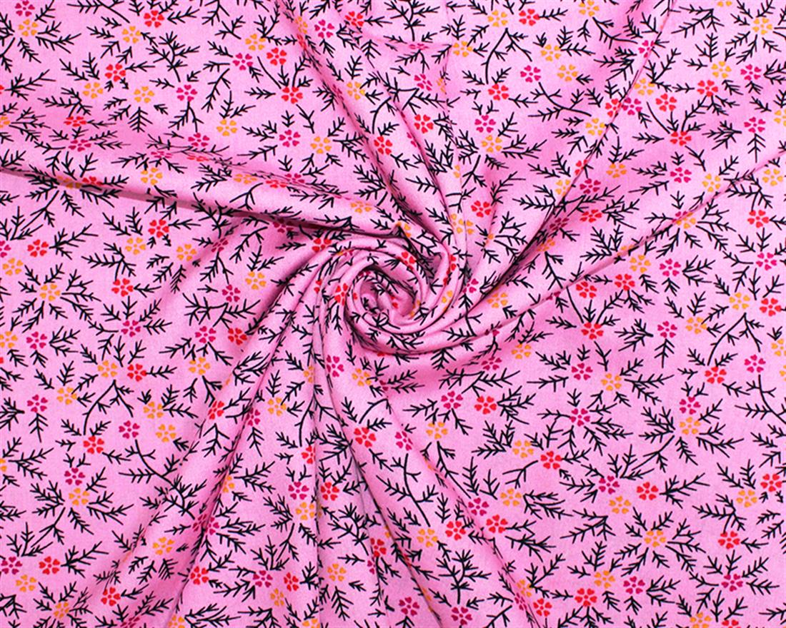 Fine Stalks Viscose Printed Fabric