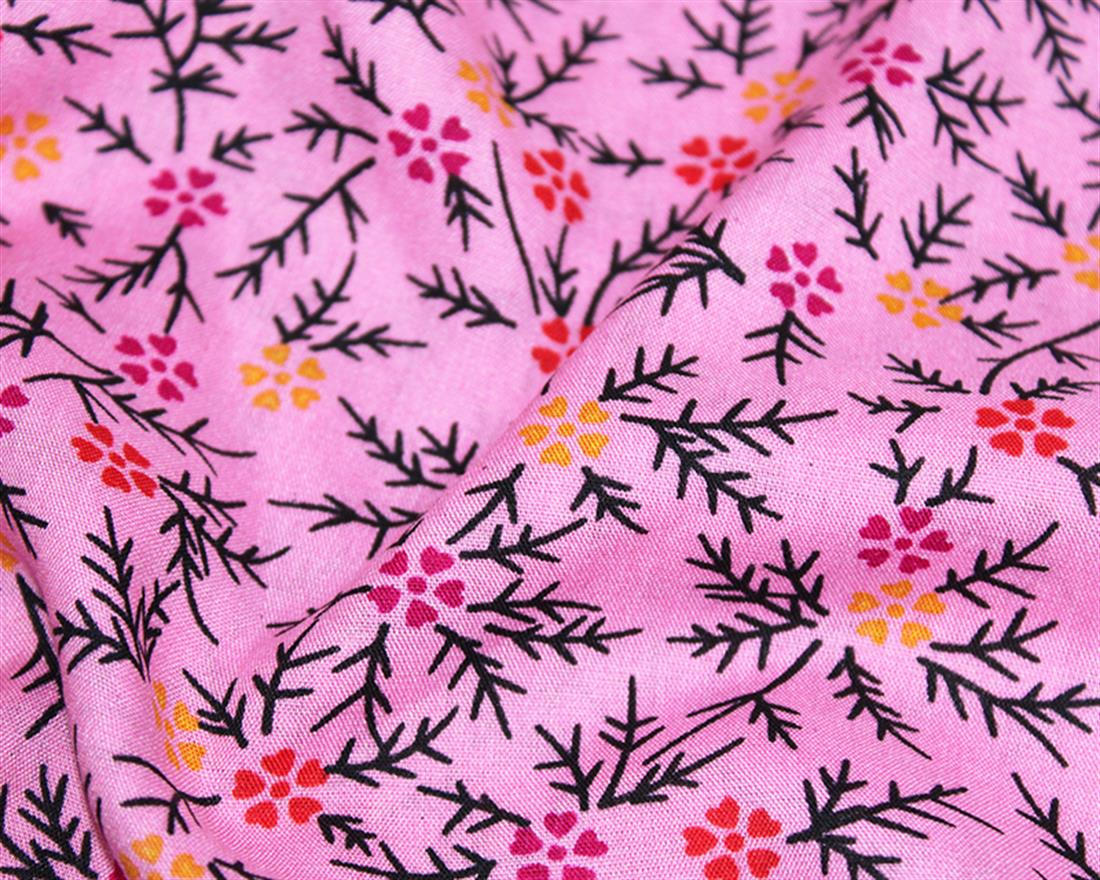 Fine Stalks Viscose Printed Fabric