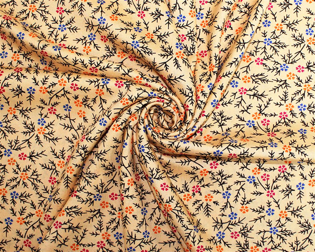 Fine Stalks Viscose Printed Fabric