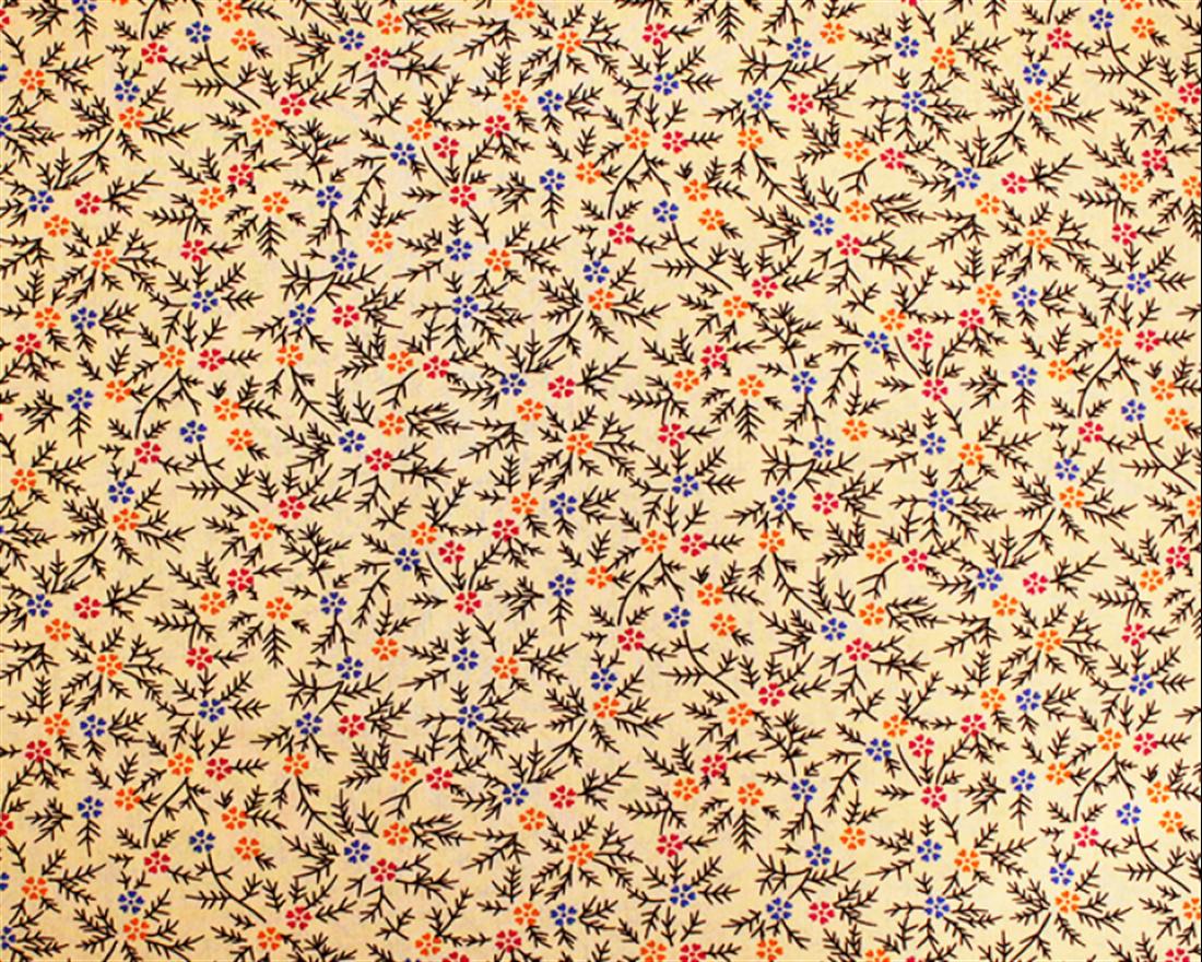 Fine Stalks Viscose Printed Fabric