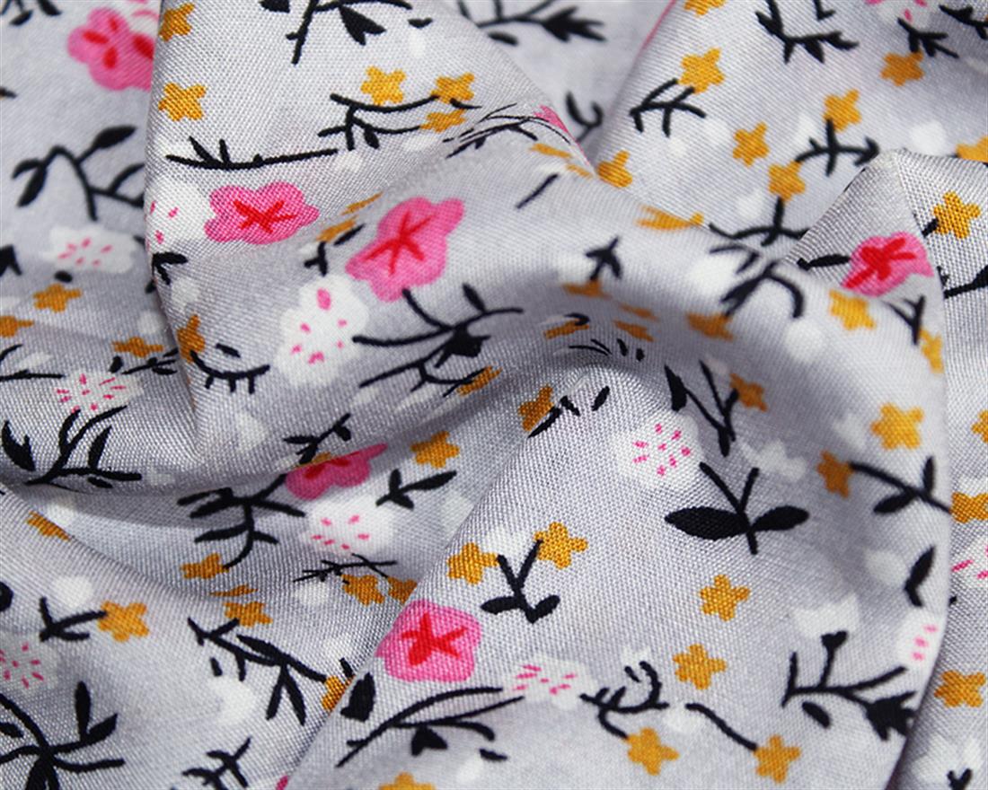 Tranquil Floral Viscose Printed Fabric