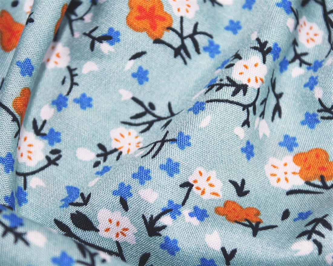 Tranquil Floral Viscose Printed Fabric