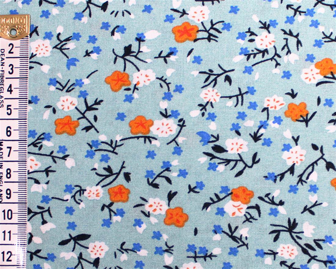 Tranquil Floral Viscose Printed Fabric