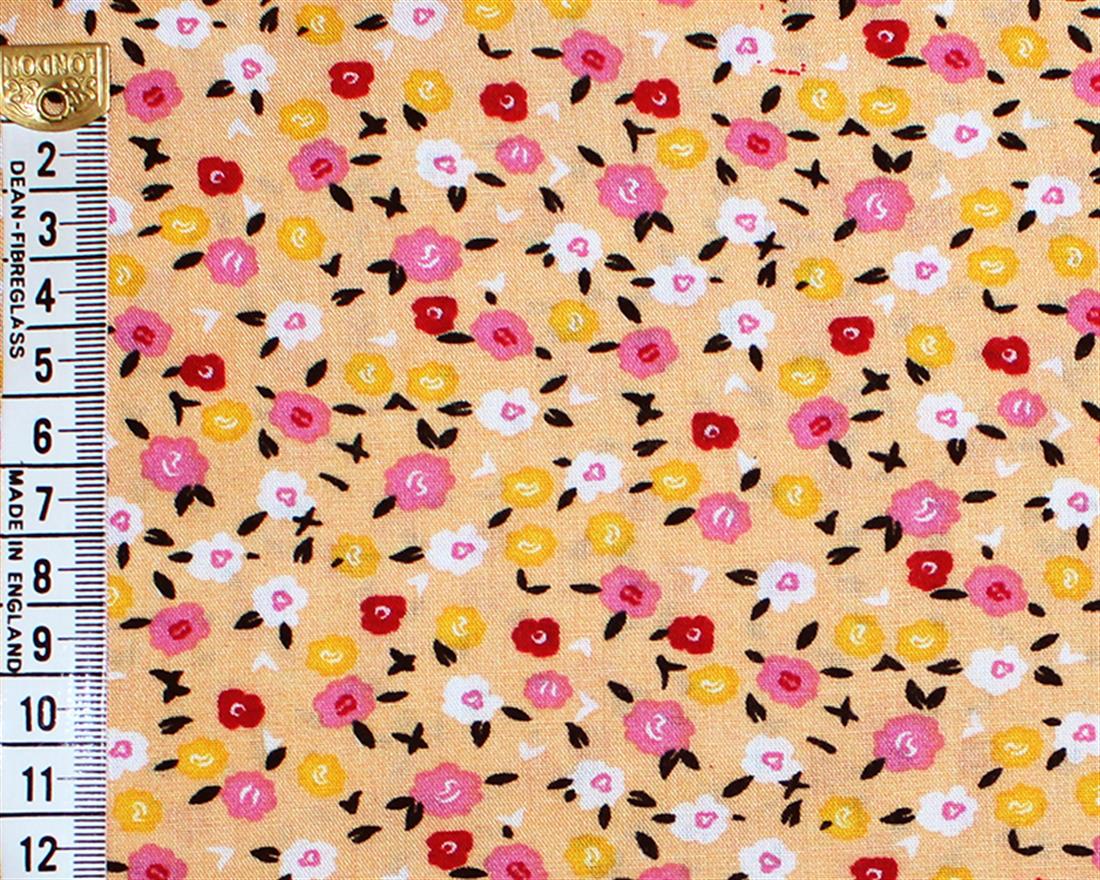Pop Floral Viscose Printed Fabric