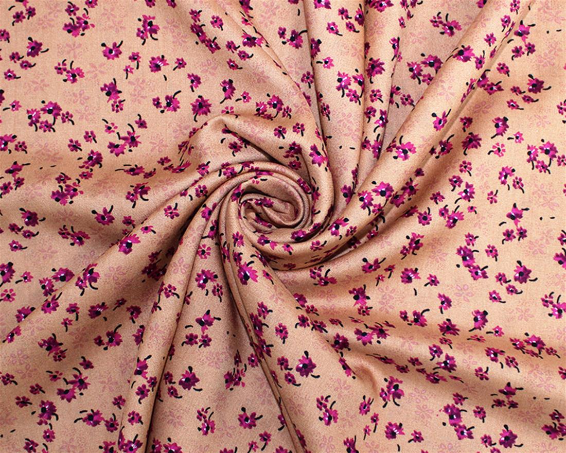 Modern Floral Viscose Printed Fabric