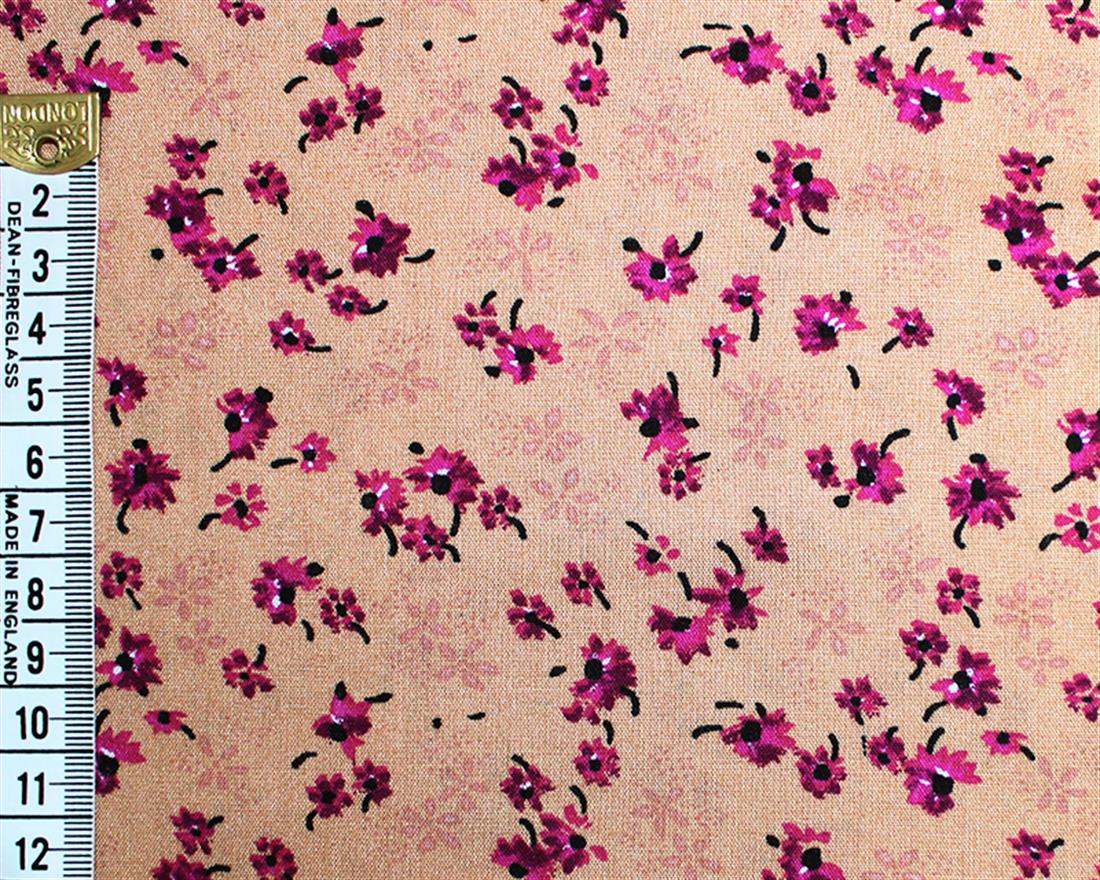 Modern Floral Viscose Printed Fabric