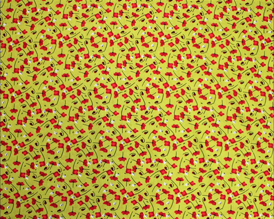 Abstract Floral Viscose Printed Fabric