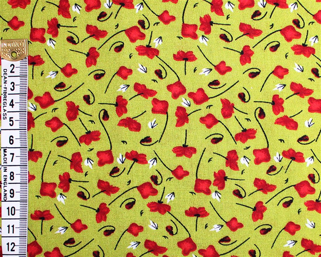 Abstract Floral Viscose Printed Fabric