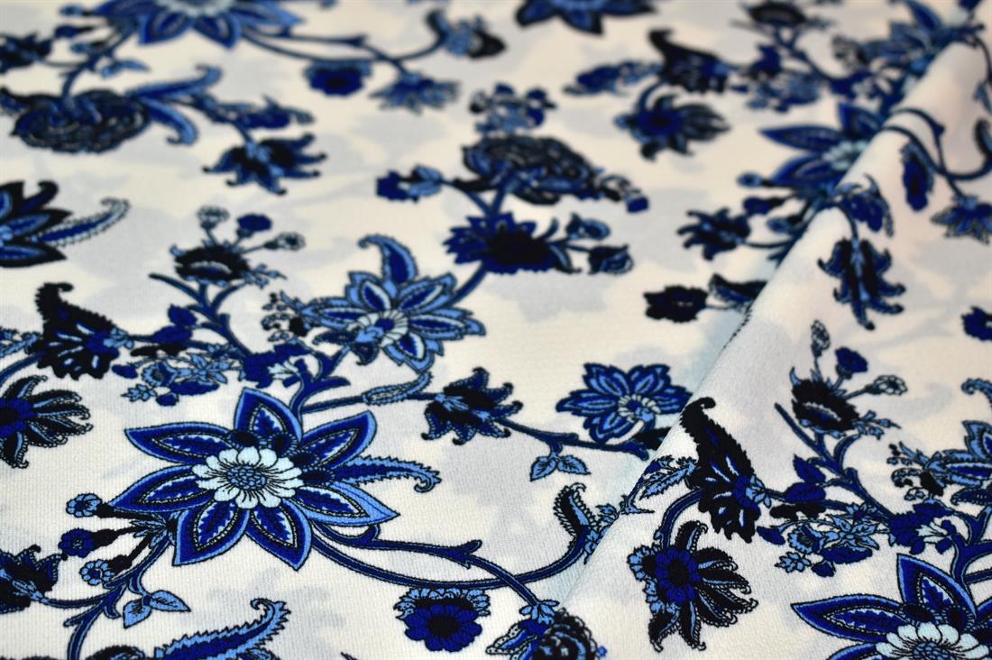 Printed Floral 100% Viscose Fabric Material