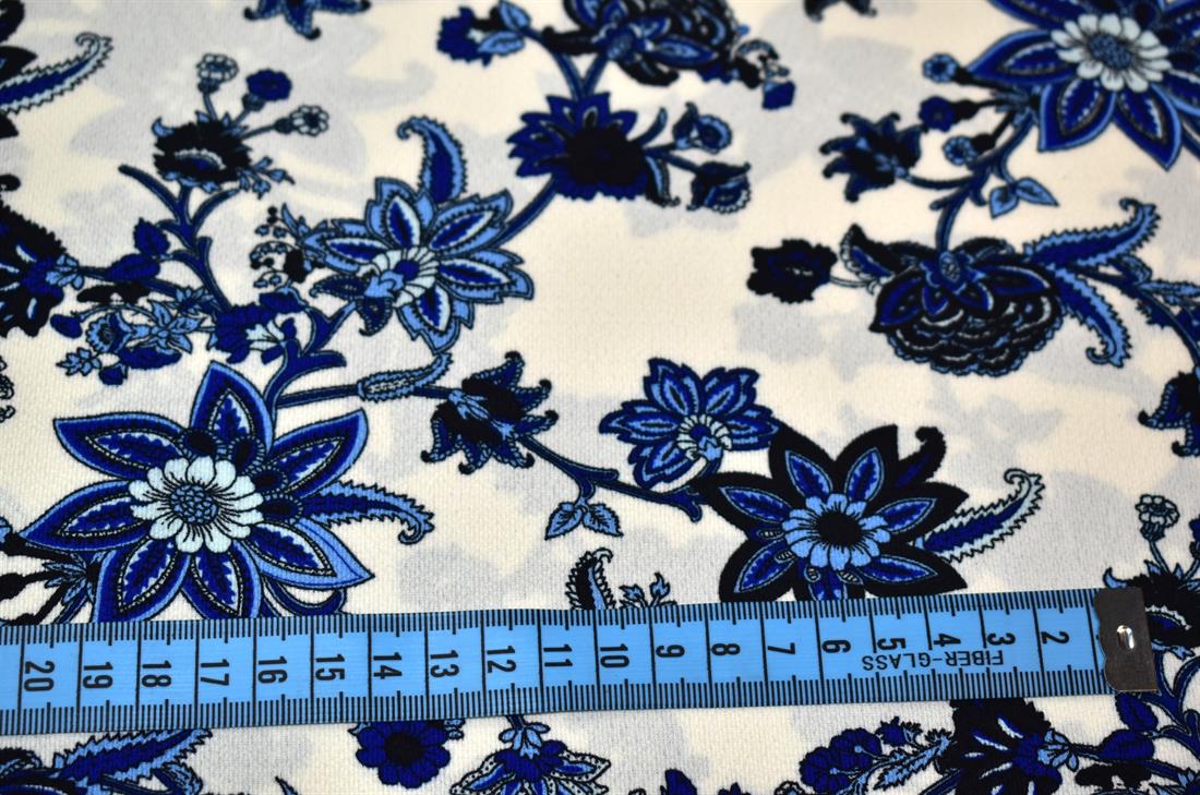 Printed Floral 100% Viscose Fabric Material