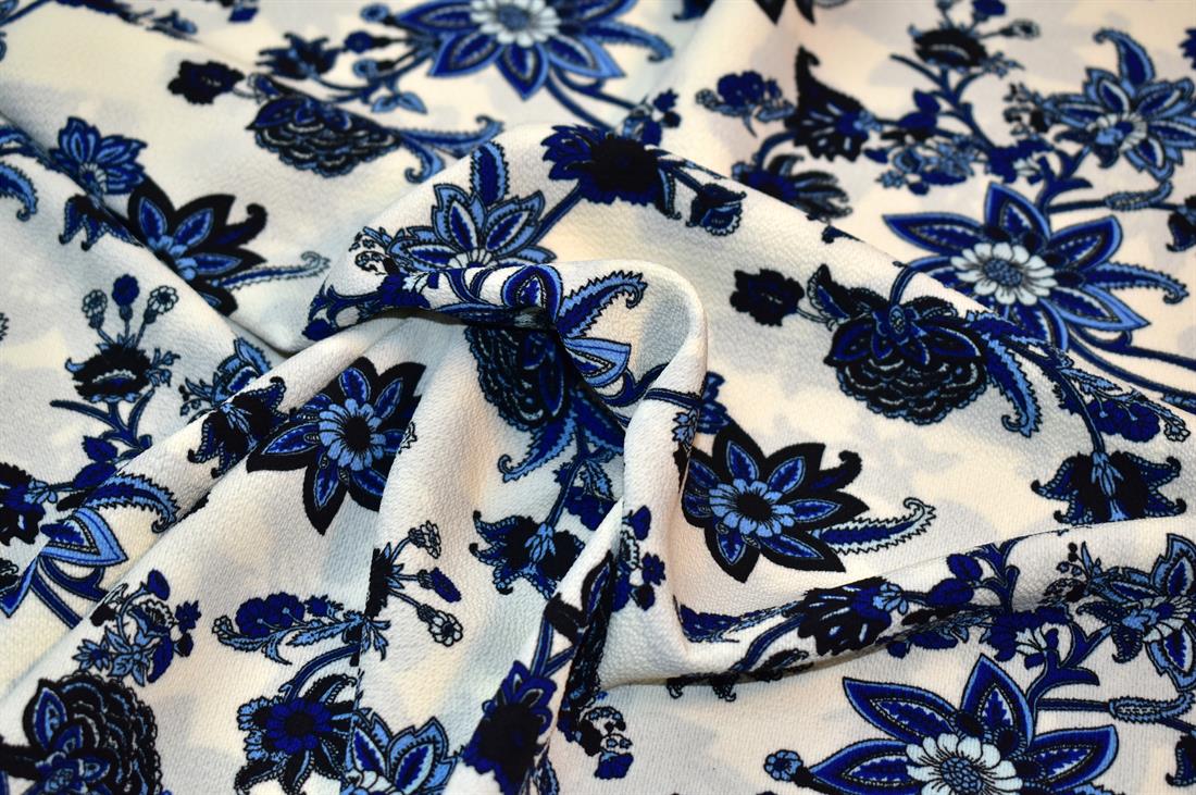 Printed Floral 100% Viscose Fabric Material