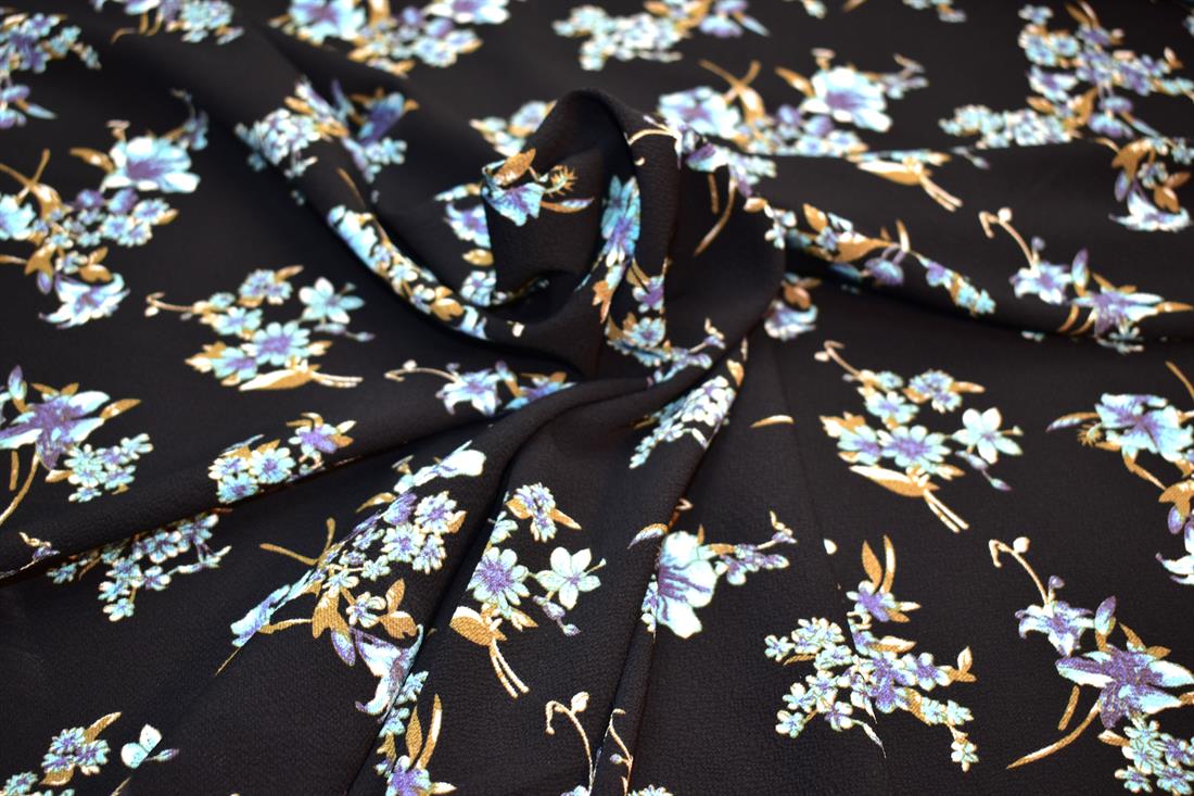 Printed Floral 100% Viscose Fabric Material