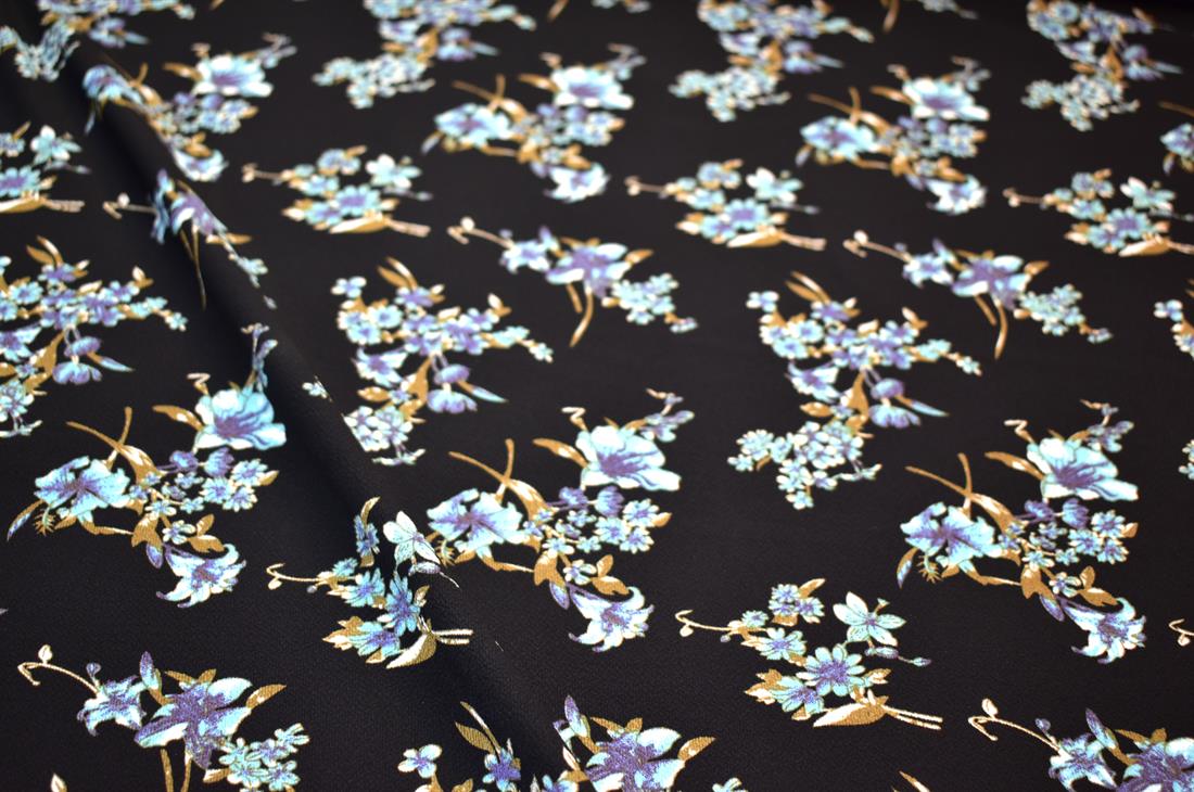 Printed Floral 100% Viscose Fabric Material