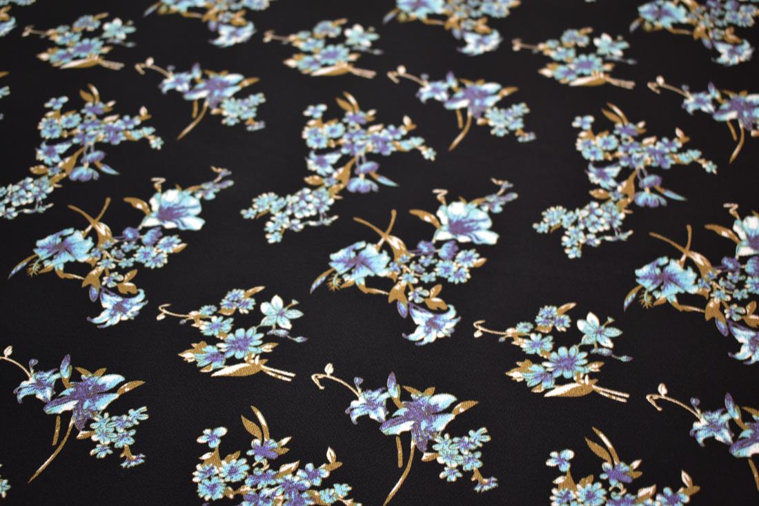Printed Floral 100% Viscose Fabric Material