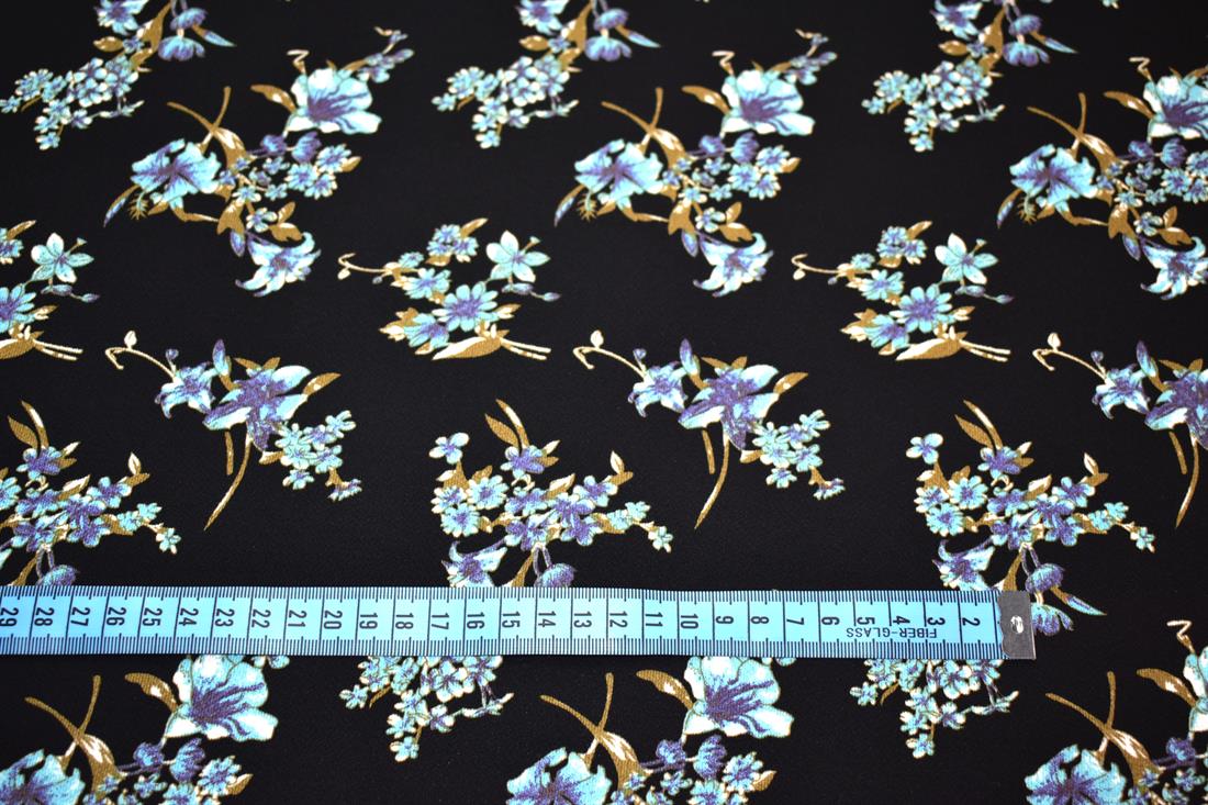 Printed Floral 100% Viscose Fabric Material
