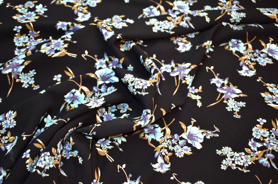 Printed Floral 100% Viscose Fabric Material