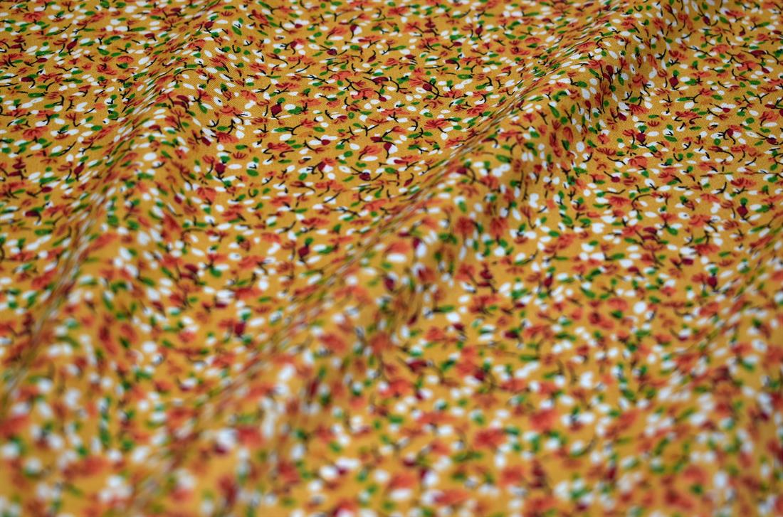 Printed Floral 100% Viscose Fabric Material
