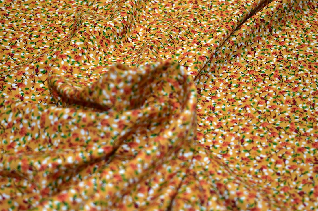 Printed Floral 100% Viscose Fabric Material