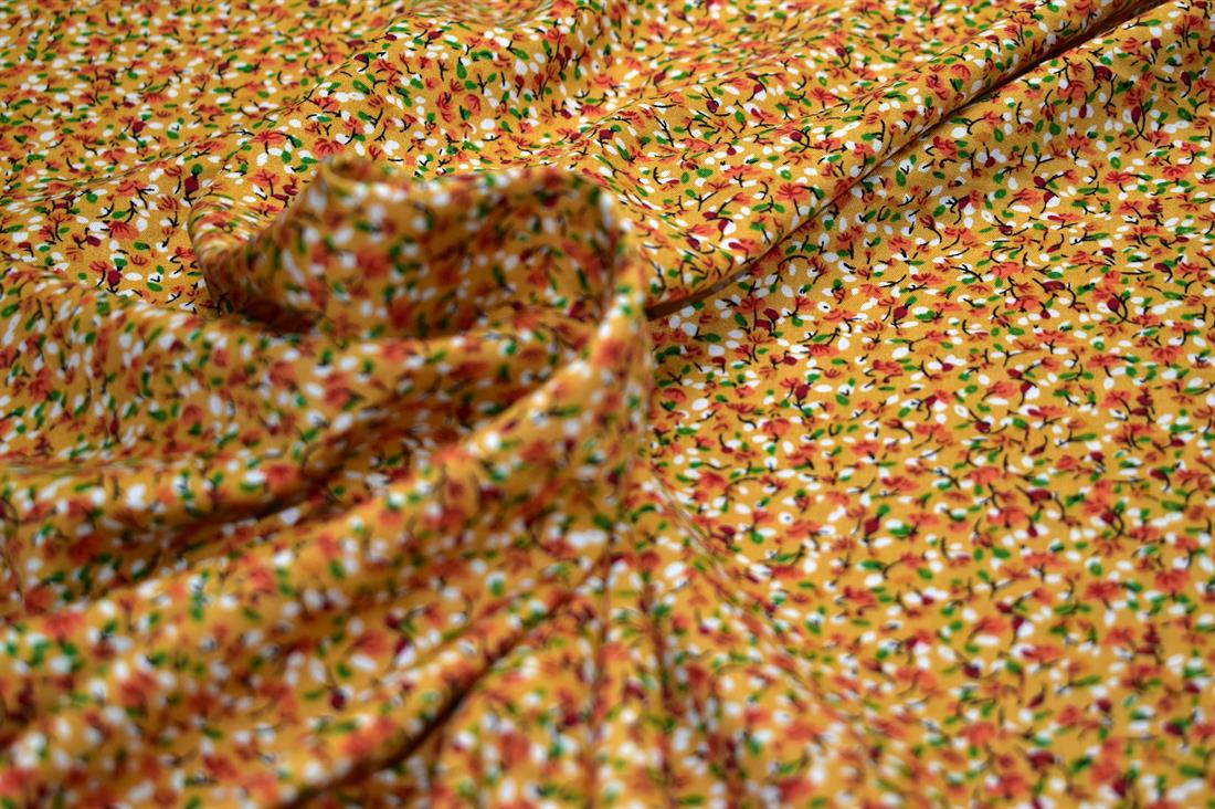Printed Floral 100% Viscose Fabric Material