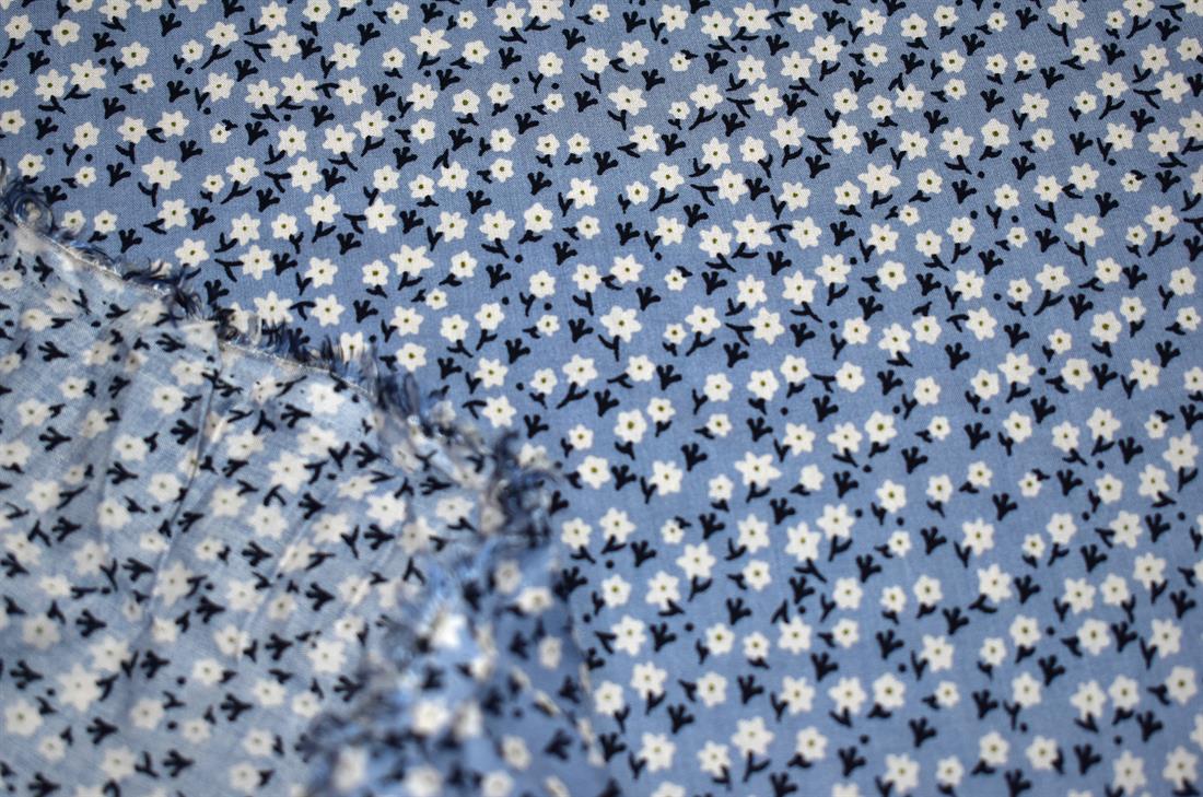 Printed Floral 100% Viscose Fabric Material