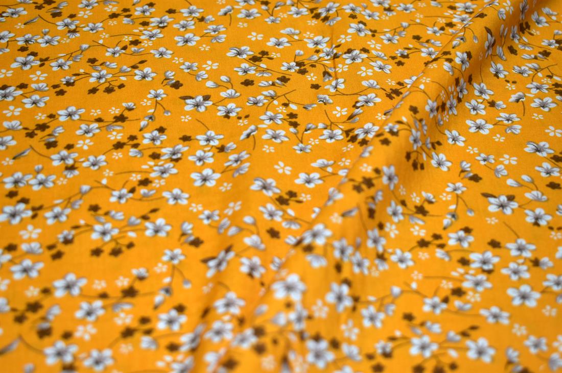 Printed Floral 100% Viscose Fabric Material