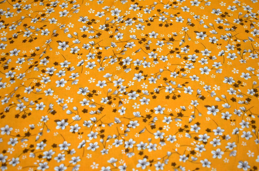 Printed Floral 100% Viscose Fabric Material