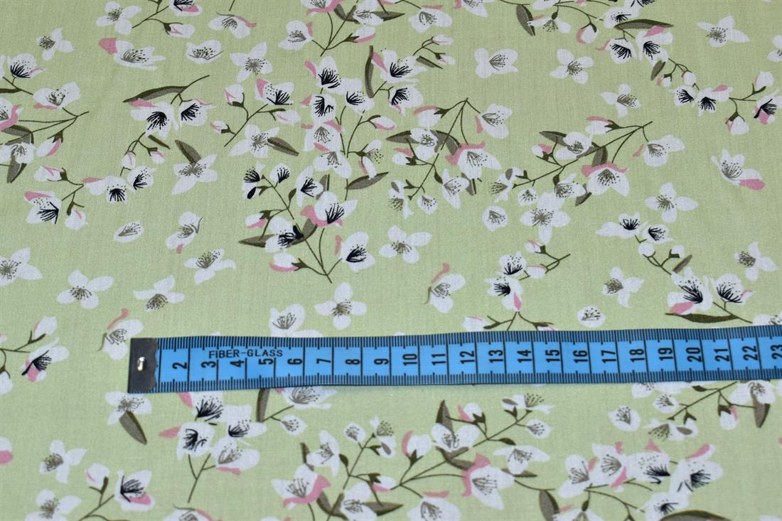 Printed Floral 100% Viscose Fabric Material
