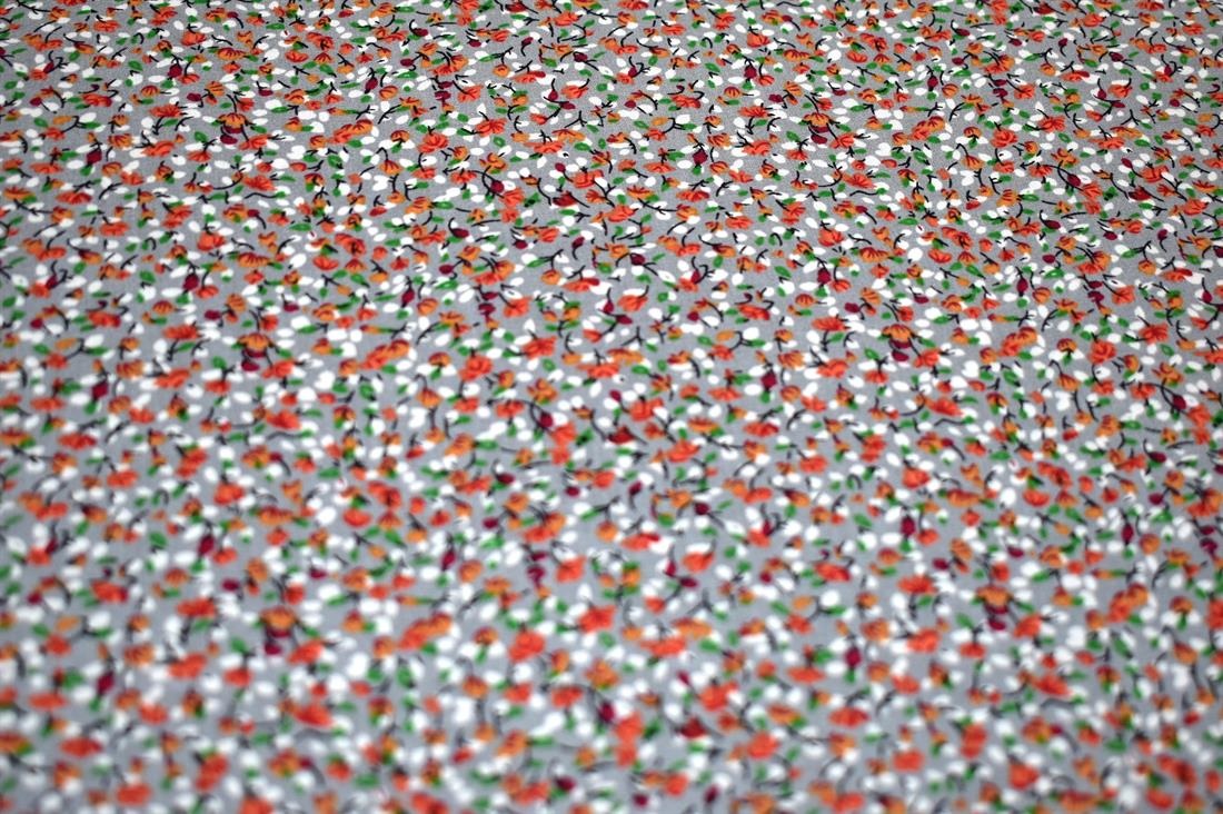 Printed Floral 100% Viscose Fabric Material