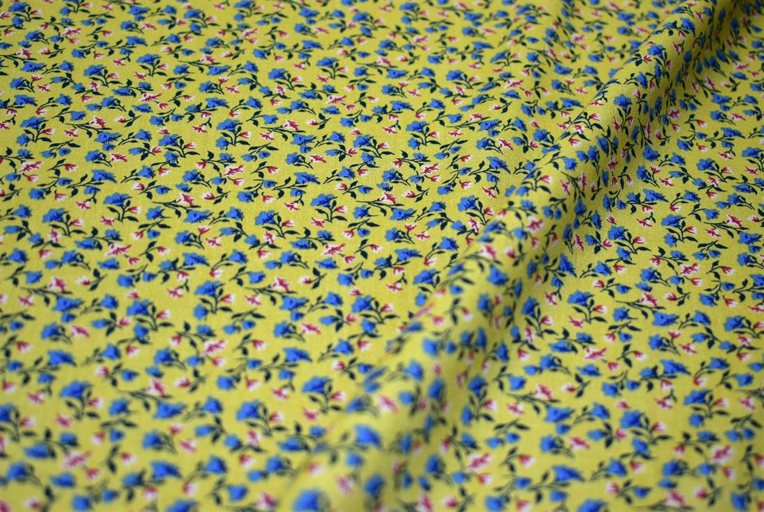 Printed Floral 100% Viscose Fabric Material