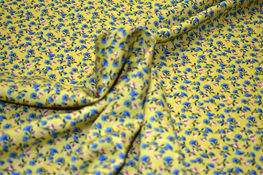 Printed Floral 100% Viscose Fabric Material