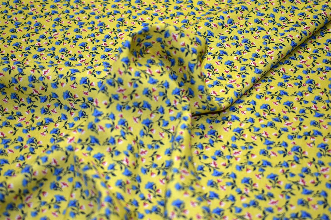 Printed Floral 100% Viscose Fabric Material