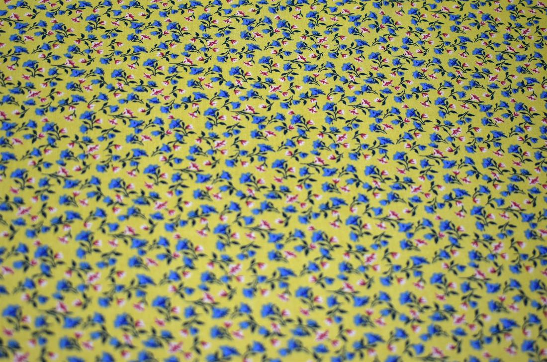 Printed Floral 100% Viscose Fabric Material