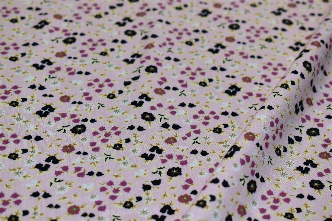 Printed Floral 100% Viscose Fabric Material