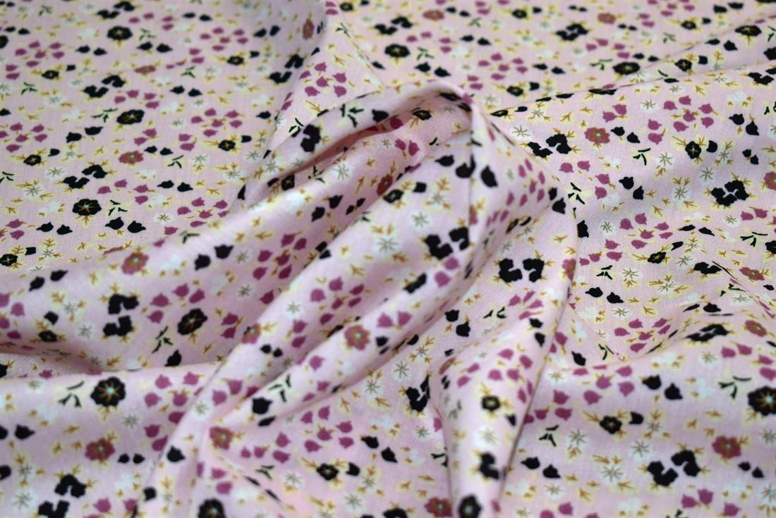 Printed Floral 100% Viscose Fabric Material