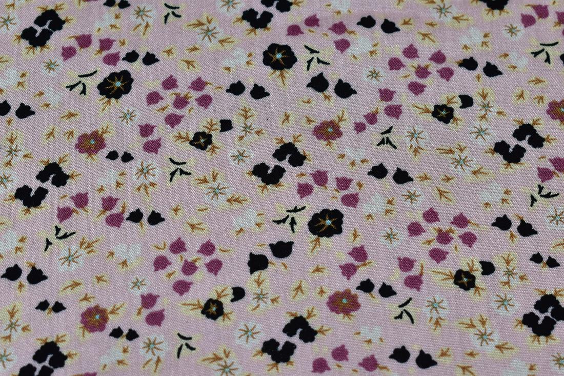 Printed Floral 100% Viscose Fabric Material