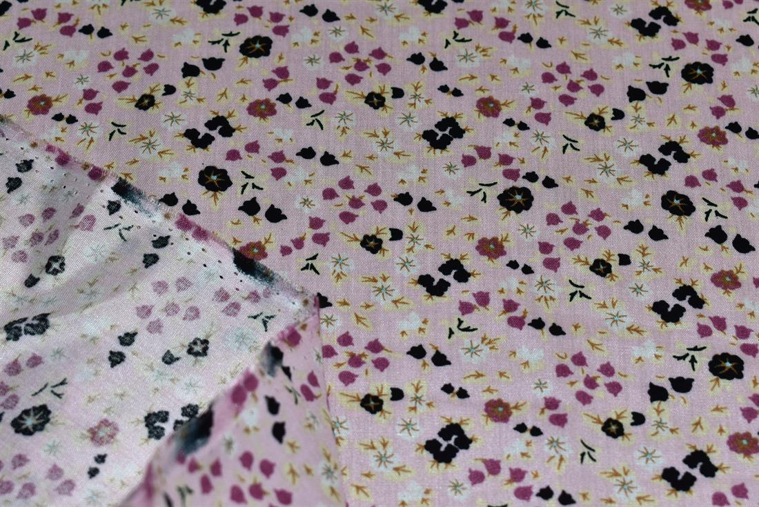 Printed Floral 100% Viscose Fabric Material