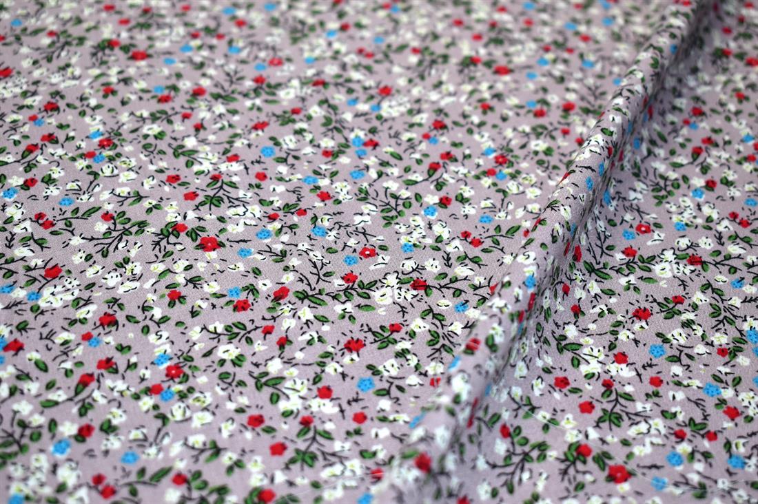 Printed Floral 100% Viscose Fabric Material